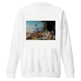 Achilles is recognized among the daughters of Lycomedes by Nöel Hallé Sweatshirt