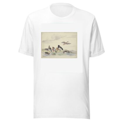 Acht Enten verschiedener Art am Wasser by Pieter Holsteijn T-Shirt