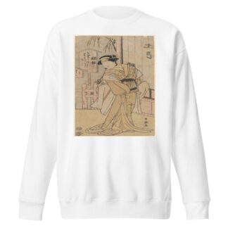 Actor as a Woman with a String of Letters at Her Belt by Katsukawa Shun'ei Sweatshirt