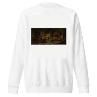 Aeneas Offering Presents to King Latinus and Asking Him for the Hand of His Daughter by Jean-Baptiste Regnault Sweatshirt