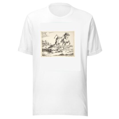 Æseldriver, der slår en hest Fablen om æslet og hesten by Marcus de Bye T-Shirt