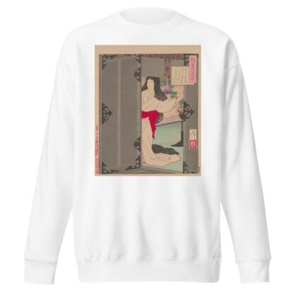 Akazome Emon viewing the Moon from her palace chambers by Tsukioka Yoshitoshi Sweatshirt