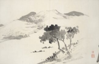 Album of Fifteen Ink Paintings Pl.07 by Hine Taizan