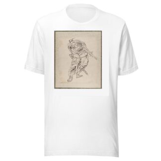 Album of Sketches by Katsushika Hokusai and His Disciples Pl.08 by Katsushika Hokusai T-Shirt