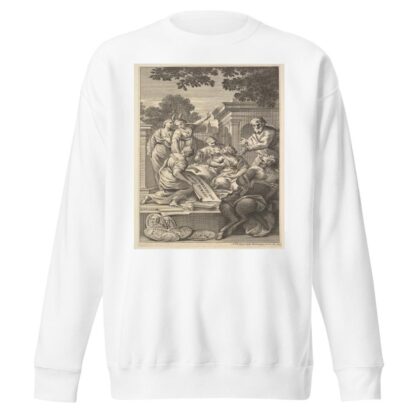 Allegorical composition celebrating the Humanities by Nicolas Dorigny Sweatshirt