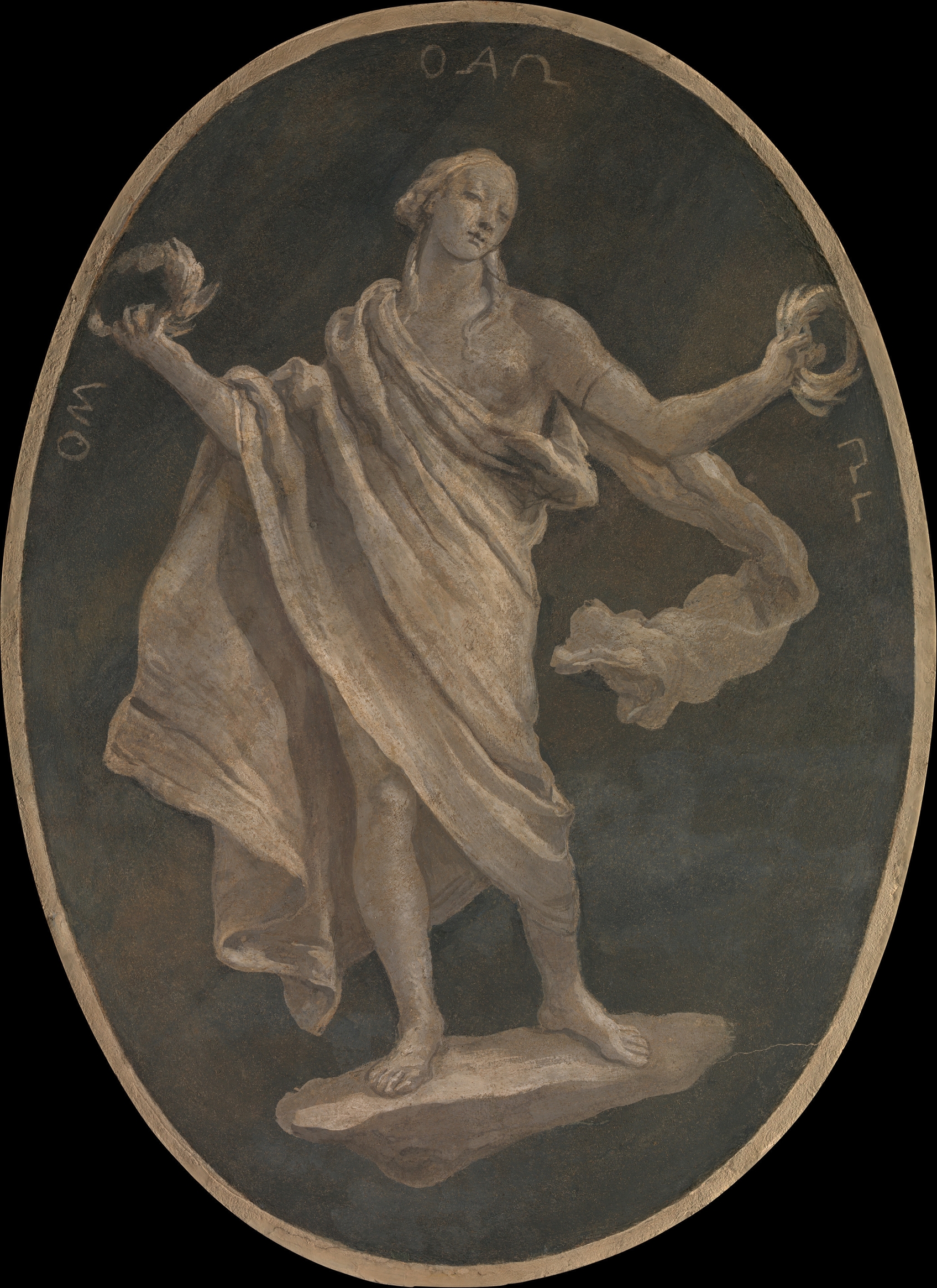 Allegorical Figure Representing a Virtue, Possibly Patriotism by workshop of Giovanni Battista Tiepolo