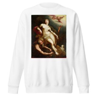 Allegory of Christian patience with Chronos breaking the chains by Jacob De Backer Sweatshirt