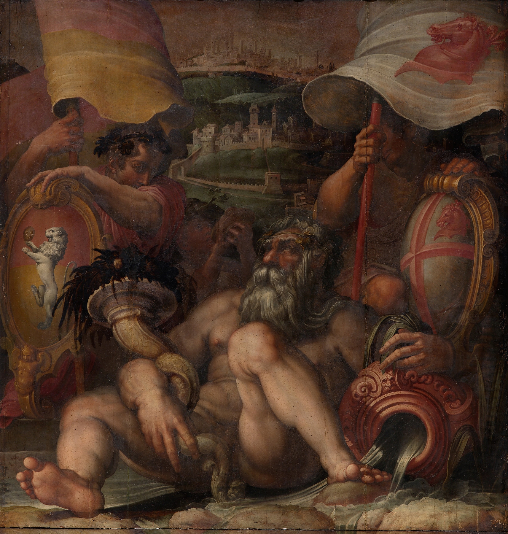 Allegory of Colle val d’Elsa and San Gimignano by Giorgio Vasari
