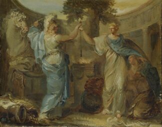 Allegory. Sweden, Finland and Mars, the God of War by Louis Masreliez