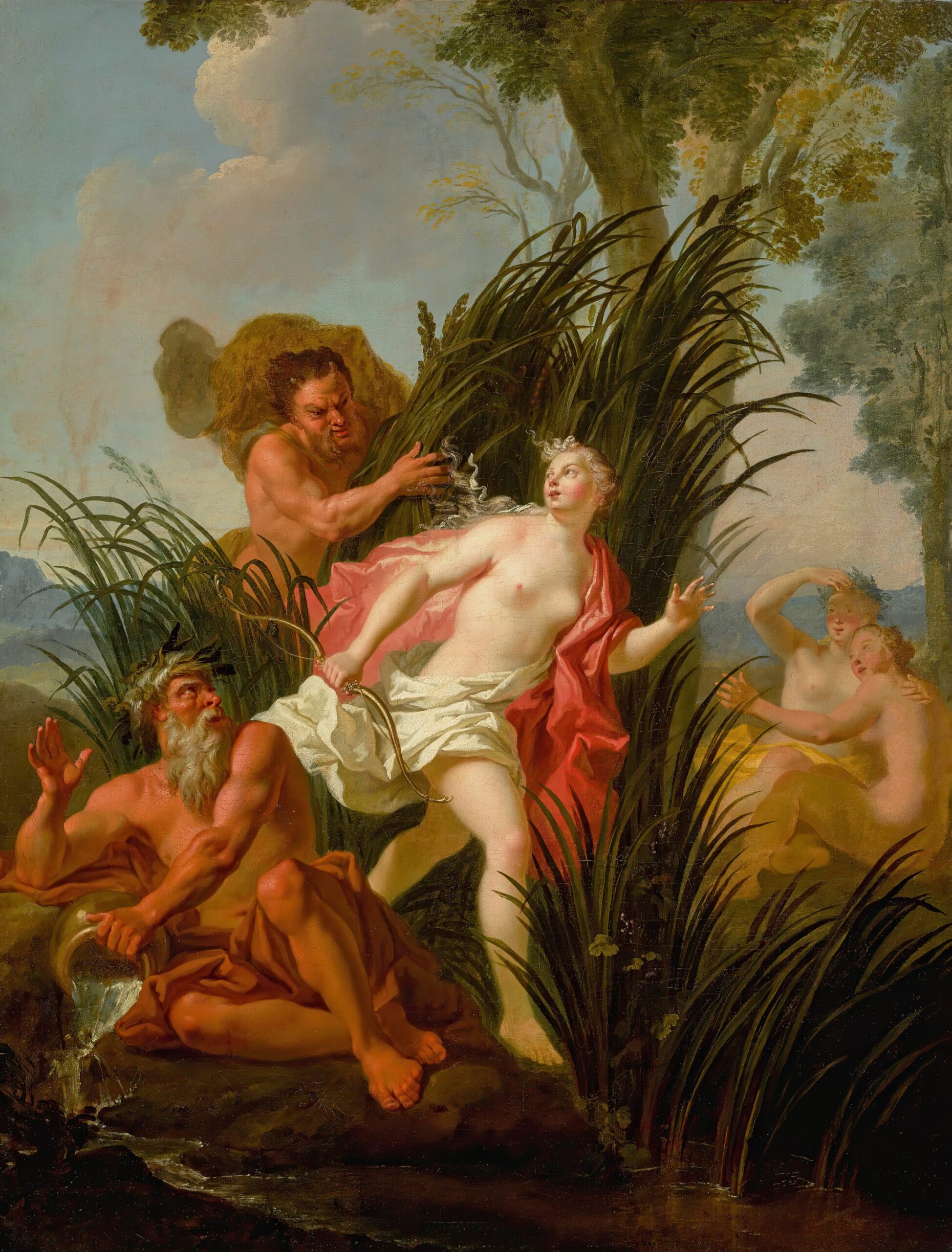 Alpheus Pursuing Arethusa by Circle Of Antoine Coypel