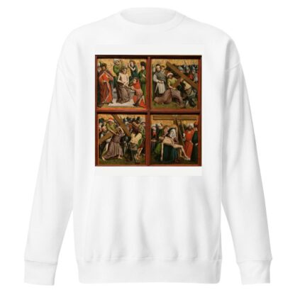 Altarpiece with The Passion of Christ by Master of the Schlägl Altarpiece Sweatshirt