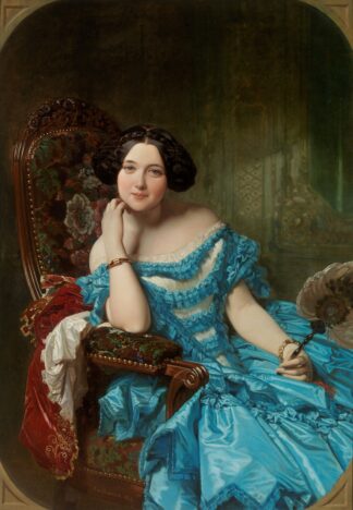 Amalia de Llano, a Spanish countess and author by Federico de Madrazo y Kuntz