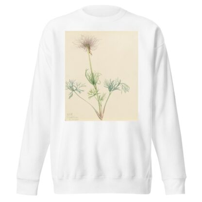 American Pasqueflower by Mary Vaux Walcott Sweatshirt