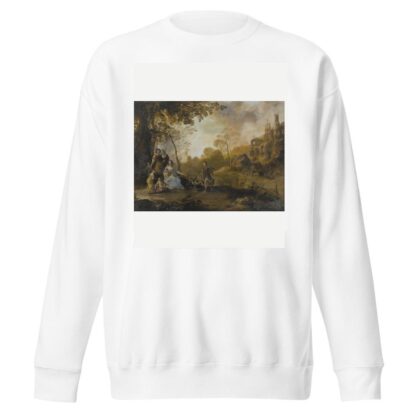 An Allegorical Family Portrait in a Landscape by Dirck van der Lisse Sweatshirt