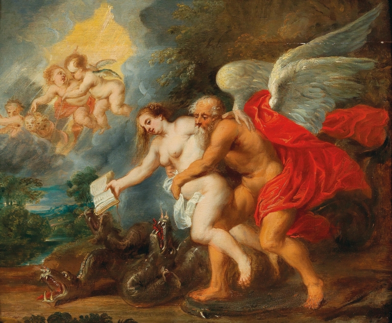 An Allegory of Time and Truth as winner over Envy and Falsehood by Jan Van Den Hoecke