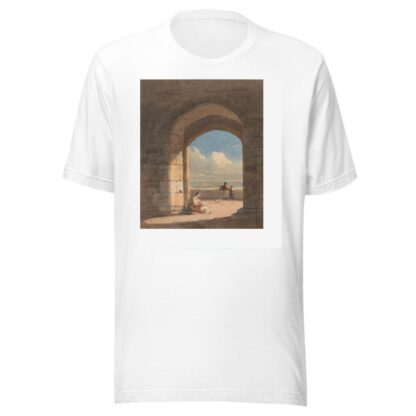 An Arch at Holy Island, Northumberland by John Varley T-Shirt