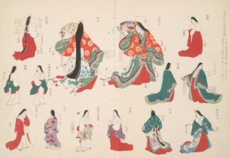 An illustration of women’s costumes by Shigeo Inobe (Editor)