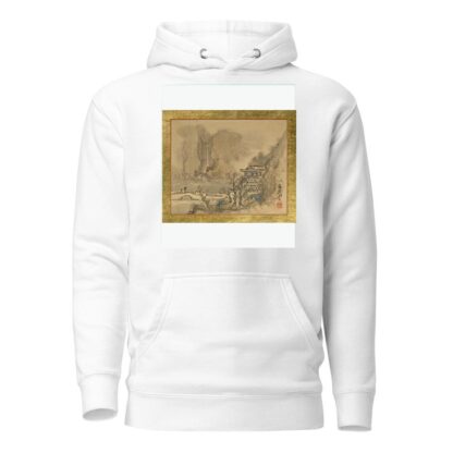 An Old Man and an Attendant heading to a two-story Mansion at the Shore by Tani Bunchō Hoodie