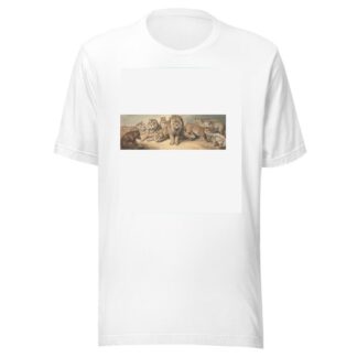 Animals of the Cat Family, with a Bear and Foxes by Samuel Howitt T-Shirt