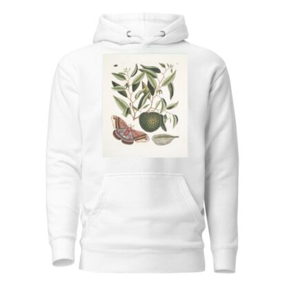Anona maxima &c.; Phalæna magna, The largest Carolina Moth; The Caterpillar of this Moth. by Mark Catesby Hoodie
