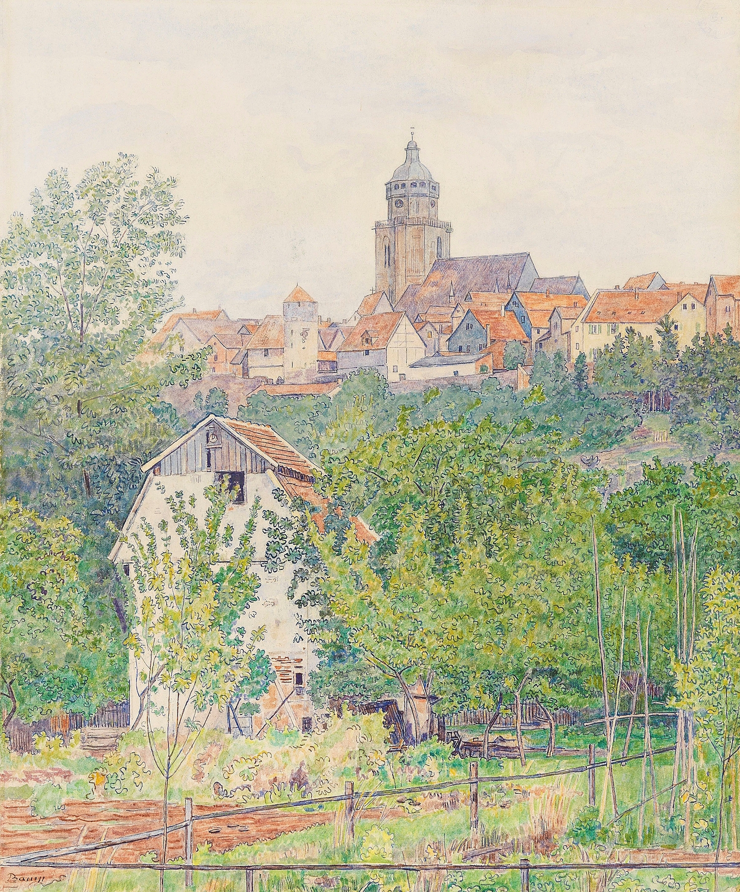 Ansicht von Homberg an der Efze by Paul Baum
