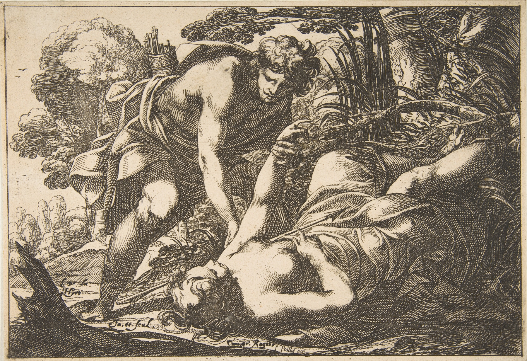 Apollo and Clytie by Francois de Poilly
