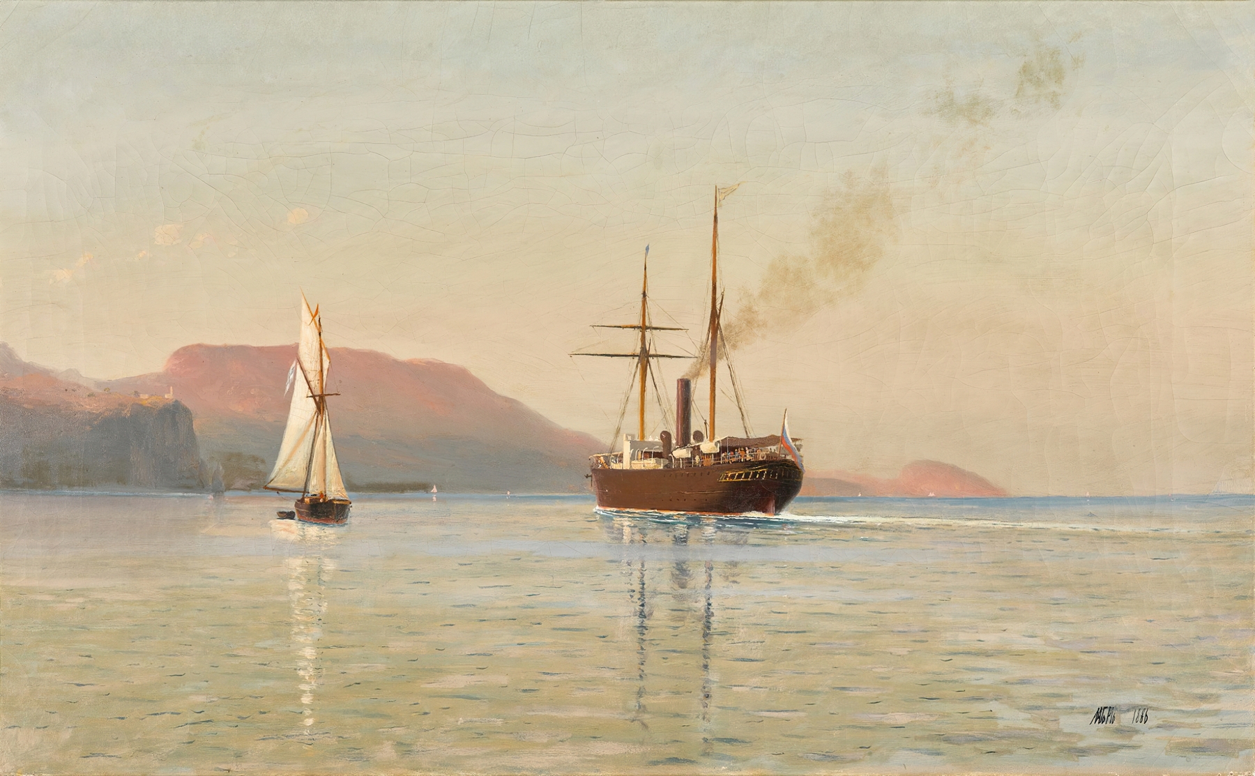 Approaching the Southern Crimean Coast by Lev Felixovich Lagorio