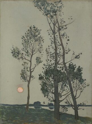 Arbres au clair de lune by Florence Esté
