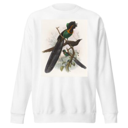 Astrapia nigra by Daniel Giraud Elliot Sweatshirt