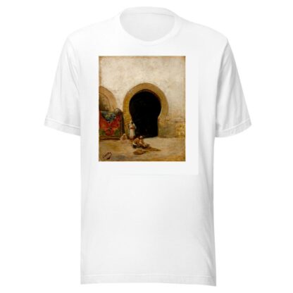 At the Gate of the Seraglio by Mariano Fortuny Marsal T-Shirt