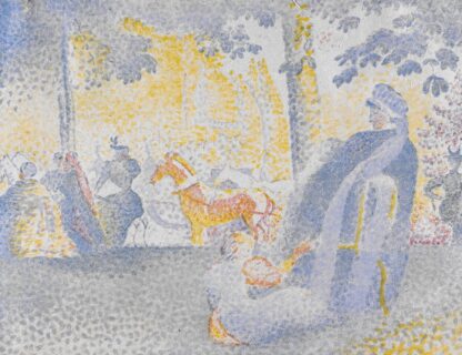 Aux Champs-Élysées by Henri-Edmond Cross Hoodie