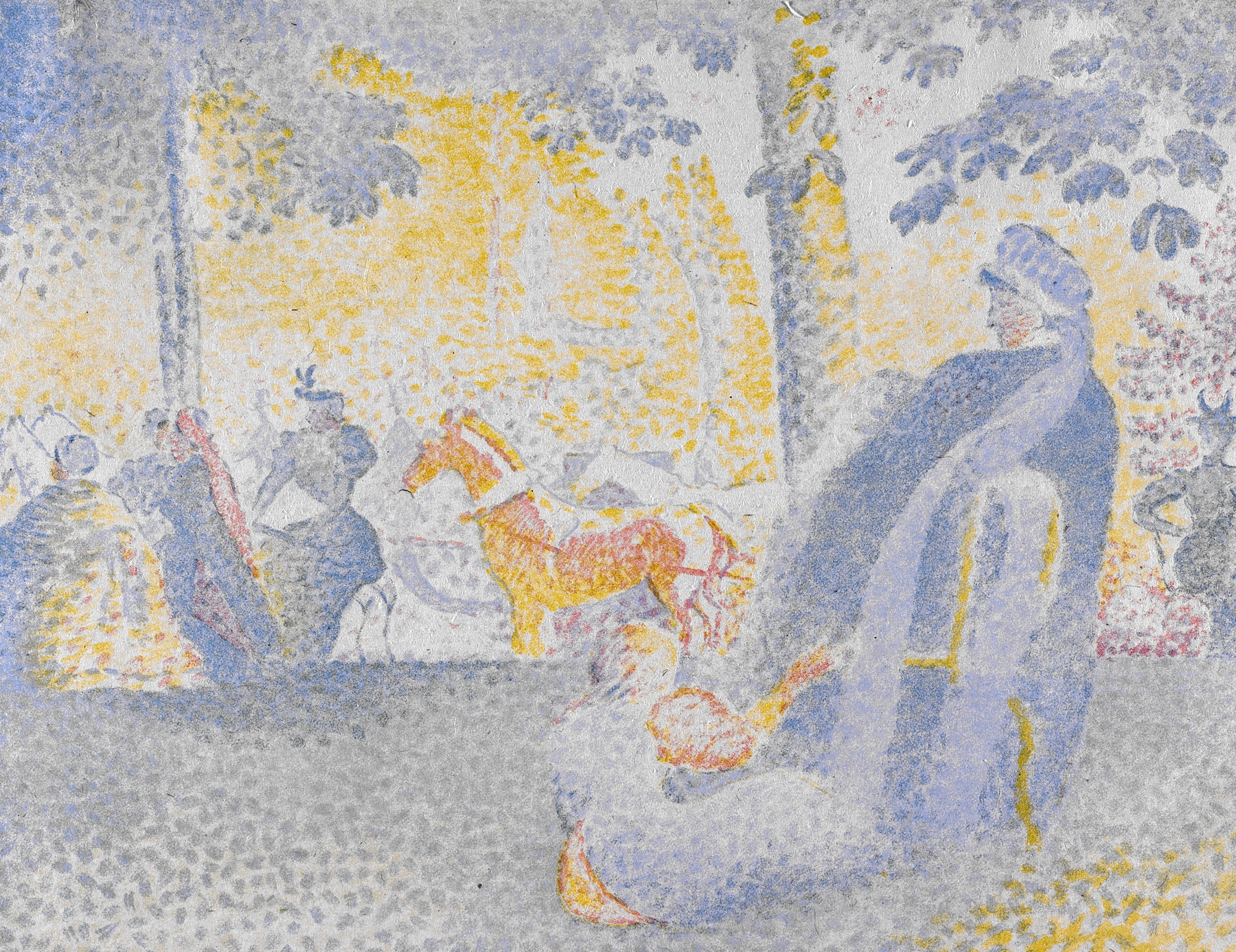 Aux Champs-Élysées by Henri-Edmond Cross