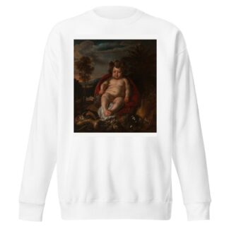 Bacchus as a child by Jacob Jordaens Sweatshirt