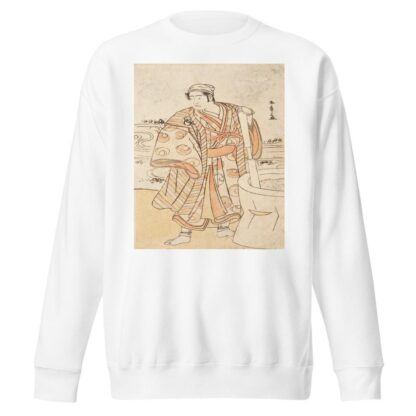 Bandō Mitsugorō I as the Spirit of an Egret Disguised as Cotton Maker Megamagosaburō by Katsukawa Shunshō Sweatshirt