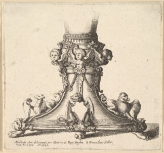Base of an ornamental cup by Wenceslaus Hollar