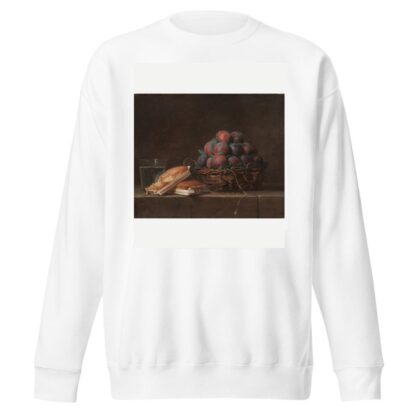 Basket of Plums by Anne Vallayer-Coster Sweatshirt