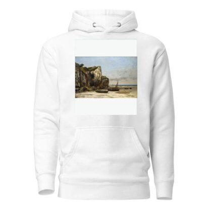 Beach in Normandy by Gustave Courbet Hoodie