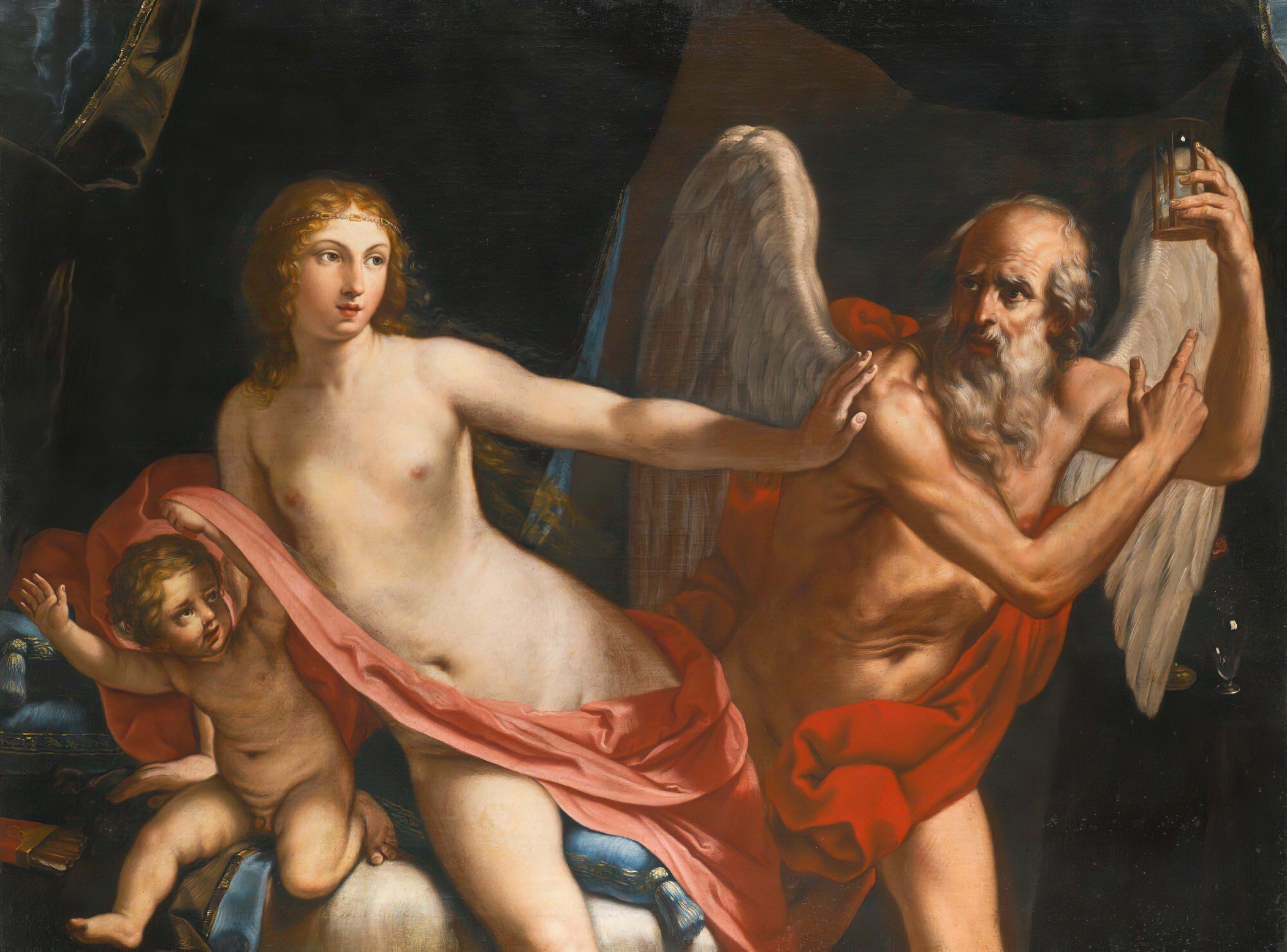 Beauty Fending Off Time by Elisabetta Sirani