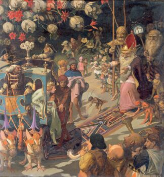Besuch der Mondscheinprinzessin beim Zwergenkönig by Anton Josef von Kenner