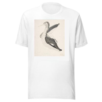 Bird, Perhaps an Egret, Seen in Profile with One Wing Lifted by Count Giorgio Durante T-Shirt