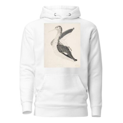 Bird, Perhaps an Egret, Seen in Profile with One Wing Lifted by Count Giorgio Durante Hoodie
