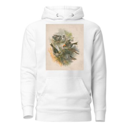 Birds on pine boughs by Henry Walker Herrick Hoodie