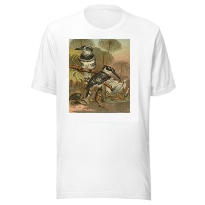 Black and White Kingfisher. by John George Wood T-Shirt
