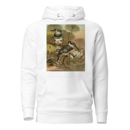 Black and White Kingfisher. by John George Wood Hoodie