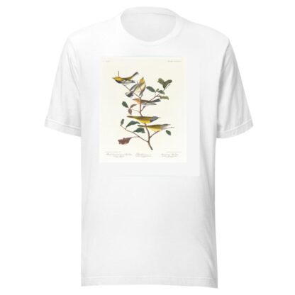 Black-throated green warbler. Blackburnian, W. Mourning warbler by John James Audubon T-Shirt