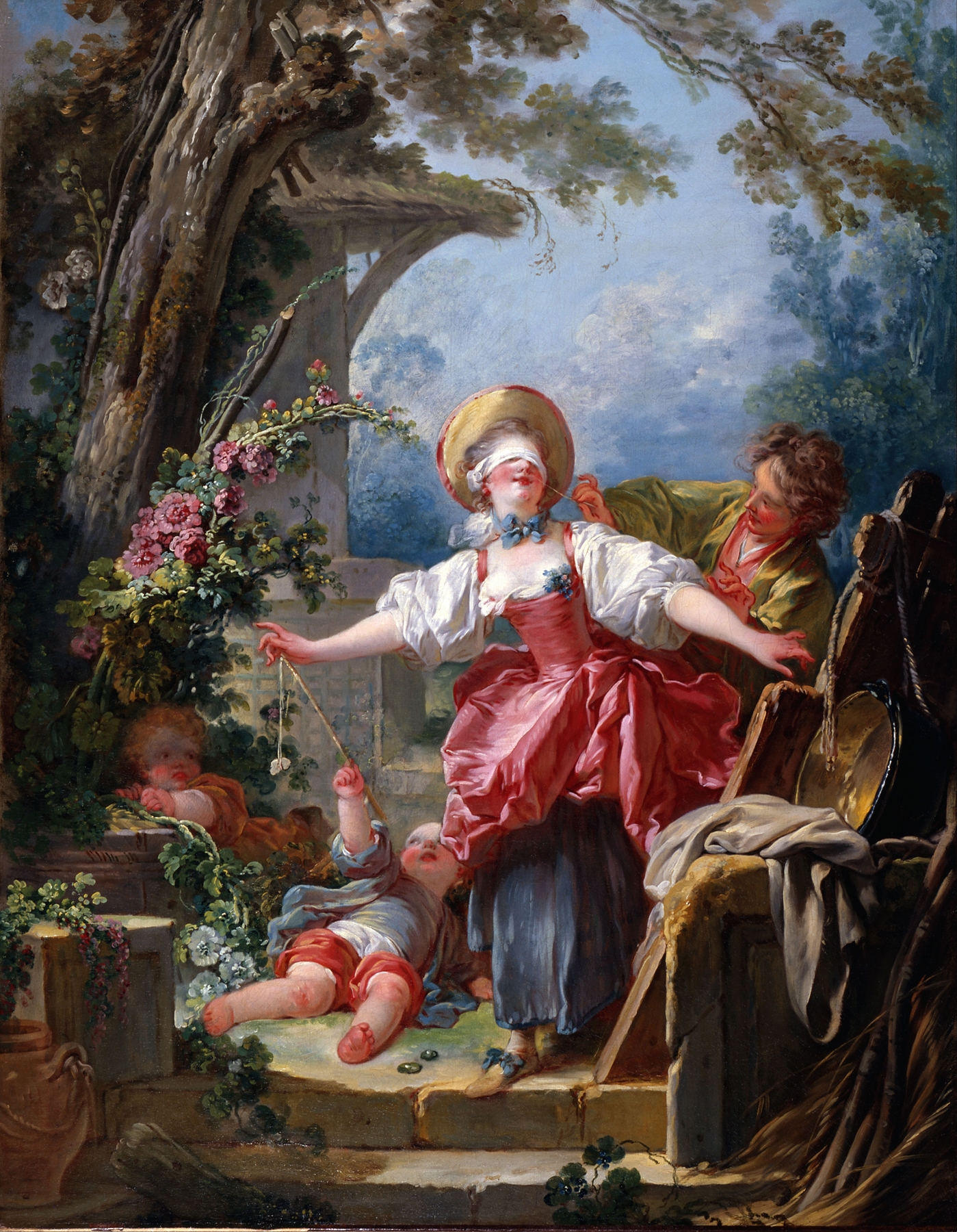 Blind-Man’s Buff by Jean-Honoré Fragonard