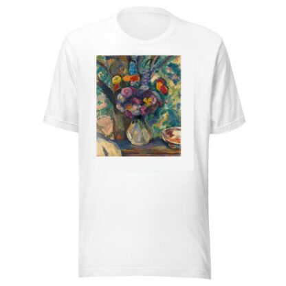 Blumenstilleben mit Zinnien by Edmund Conrad Ferdinand von Freyhold T-Shirt