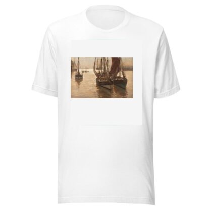 Boats in the harbour by Erwin Carl Wilhelm Günther T-Shirt