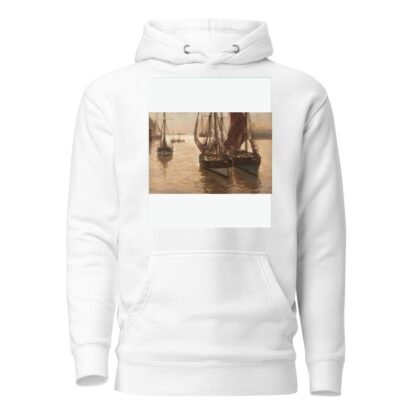 Boats in the harbour by Erwin Carl Wilhelm Günther Hoodie