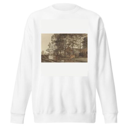 Boerderij met drinkende koe aan de Biltstraat te Utrecht by Hendrik Abraham Klinkhamer Sweatshirt